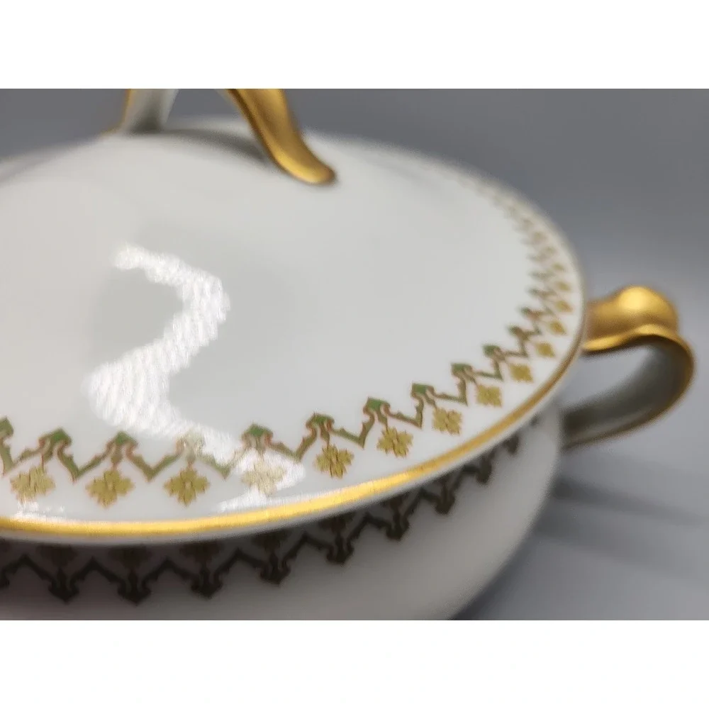 Haviland & Co. LIMOGES Round Covered Vegetable Serving Bowl France Schleiger